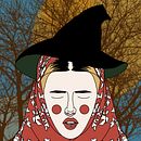 Slavic witch. Ilustração digital, Desenho, Desenho digital e Ilustração infantil projeto de Karolina Kosiak - 12.01.2025