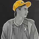 Una mirada hacia la nada  . Pictura, Artă stradală, Pictură decorativă, Desen de portret și Pictură acrilică de Lau Peña - 01.14.2025