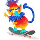 Bill Birdzilla. Un proyecto de Ilustración tradicional, Diseño de personajes, Ilustración infantil e Ilustración con tinta de meekeetza - 15.01.2025