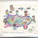 Tejiendo nos. Een project van Traditionele illustratie,  Tekening, Ontwerp van personages y Aquarelschilderen van Nieves Ferragut - 15.01.2025