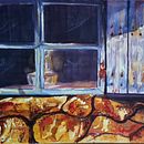 Ventana de casa antigua. Un proyecto de Bellas Artes, Ilustración tradicional, Pintura y Pintura a la acuarela de Mariel nadia Silvero - 16.01.2025