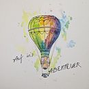 Begin your adventure/ Auf in's Abenteuer . Un projet de Dessin , et Aquarelle de sa_mar - 16.01.2025