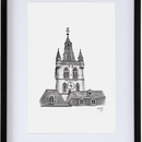 Trier Saint Peter's Cathedral.. Projekt z dziedziny  R, sunek architektoniczn,  R, sunek art, st, czn,  R, sunek, R i sunek ołówkiem użytkownika Bertrand Haulotte - 16.01.2025