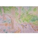 Koda in the park  . Menggambar, Seni Rupa, Lukisan, Dan Lukisan Cat Air proyek oleh rukia1991 - 01.18.2025