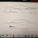 Progetto auto sportiva. Un progetto di Design, Design industriale, Product design e Bozzetti di Simone Iacomucci - 18.01.2025