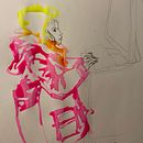 Croquis un peu partout. Sketchbook, Realistic Drawing, Drawing, Artistic Drawing, Colored Pencil Drawing, and Portrait Drawing project by Juliette Roché - 01.18.2025