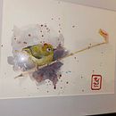 Ruby-Crowned Kinglet. Un proyecto de Ilustración tradicional, Pintura a la acuarela, Dibujo realista e Ilustración naturalista				 de brendan_clarke1 - 19.01.2025