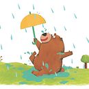 Groovey - the bear who likes to dance. Traditional illustration, Drawing, and Character Design project by Gina - 01.19.2025