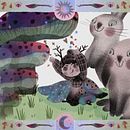 Magia - La Bruja del Bosque Más Pequeña. Un proyecto de Ilustración infantil, Ilustración digital, Stor y telling de Malgosia Krol - 20.01.2025