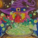 projet pour calendrier d'une radio locale -  October platypus. Drawing, and Traditional illustration project by Linette Queudeloup - 01.20.2025