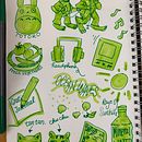 My project for illustrated life journal. Ilustração tradicional, e Desenho projeto de Katie Chan - 21.01.2025