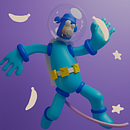 Proyecto en Blender. Projekt z dziedziny 3D, Projektowanie postaci 3D,  Projektowanie 3D,  Modelowanie 3D i Projektowanie postaci użytkownika Fede García - 21.01.2025