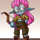 Chibi-inspired OC look. Un progetto di Illustrazione digitale e Character design di flawedgremlinart - 21.01.2025