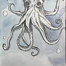 Marco the lost octopus. Esboçado, Criatividade, Desenho, Ilustração tradicional, e Sketchbook projeto de iiiziii - 21.01.2025