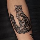 Ocelot . Desain Tato proyek oleh nathaliapreviato - 01.22.2025