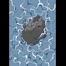 Love loutres . Een project van Digitale illustratie van roxane_veaux - 23.01.2025