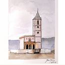 Iglesia de las Salinas, Cabo de Gata  . Desenho projeto de Mari Nieves - 23.01.2025