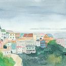 Paisajes urbanos en acuarela Ein Projekt aus dem Bereich Aquarellmalerei, Bildende Künste und Architektonische Illustration von Pamela Casas Barría - 24.01.2025