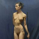 Live model painting - Pintura de modelo al natural. Un proyecto de Pintura al óleo y Pintura de Paula Jiménez - 27.01.2025
