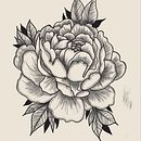Pivoine . Design tatuaj de Elisa Rodrigues - 01.27.2025
