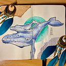 Mi proyecto del curso: Ilustración de animales: dibuja la vida salvaje en tu sketchbook. Projekt z dziedziny  Kolaż, Trad, c, jna ilustracja, Ilustracja naturalist, czna i Sketchbook użytkownika Alba Muñoz Rubio - 27.01.2025