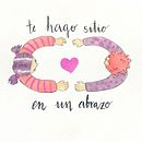 Te hago sitio en un abrazo. Desenho com lápis de cor, Criatividade, Desenho, Ilustração com tinta, Sketchbook, e Pintura em aquarela projeto de Belén Trinidad - 29.01.2025