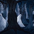 Pintura con técnica gouache. Temática Halloween. Ein Projekt aus dem Bereich Gouachemalerei von Susana Gallego Fernandez - 29.01.2025