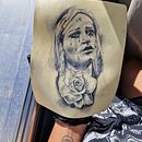 Tatuaje religioso virgen sobre piel sintética. Un progetto di Design di tatuaggi di sofiagonz27 - 30.01.2025