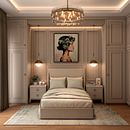 Recámara AP - Diseño interior Ein Projekt aus dem Bereich Innendesign, Innenarchitektur, ArchVIZ, 3-D-Modellierung und 3-D-Design von Edith Félix - 01.02.2025