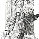 Colibrí en jardín Ein Projekt aus dem Bereich Artistische Zeichnung, Zeichnung, Illustration mit Tinte, Naturalistische Illustration, Sketchbook und Skizzenentwurf von Diana Carolina Sierra Cárdenas - 02.02.2025