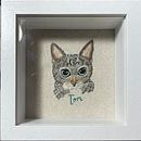 Tom. Een project van Borduurwerk, Naturalistische illustratie y Textielontwerp van Victor Lara Acuña - 04.02.2025