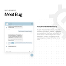 Bug - Designing a built-in chatbot for Weatherbug. Design de apps, Design digital, Design de produto digital, UX / UI, e Web Design projeto de amsppr1 - 04.02.2025