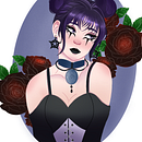 Gothic Girl. Un progetto di Character design, Disegno digitale, Illustrazione digitale e Pittura digitale di Diana Machado - 06.02.2025