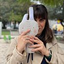 Hase Ein Projekt aus dem Bereich H, werk, Fotografie für Instagram, Smartphonefotografie, Nähen, Schnittmuster, Produktfotografie, Nähen, Social Media und Spielzeugdesign von Susana Marques Mira - 07.02.2025