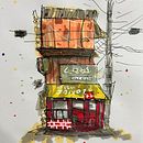 Japanese red brick building . Projekt z dziedziny Craft użytkownika alphonsjoy - 08.02.2025
