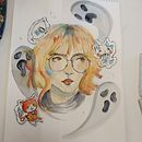 AUTORETRATO EN AQUARELA. Traditional illustration, and Drawing project by Alexandra Galvan Salido - 02.09.2025