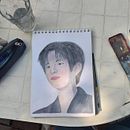 Retrato artístico en acuarela. Un proyecto de Bellas Artes, Dibujo de Retrato, Pintura y Pintura a la acuarela de Brenda Adriana Moreira - 09.02.2025