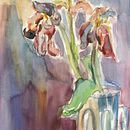 kwiaty. Een project van Aquarelschilderen y  Botanische illustratie van Wioleta Przybysz - 11.02.2025
