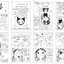 Mini Zine Comic. Un proyecto de Cómic, Dibujo, Ilustración tradicional, Ilustración con tinta y Dibujo a lápiz de Mei Lazarov - 12.02.2025