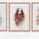 Foil Prints created from Artwork. Un proyecto de Ilustración tradicional, Ilustración digital, Dibujo y Bellas Artes de Carne Griffiths - 12.02.2025