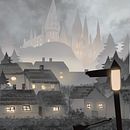 Day one at Hogwarts. Un progetto di Disegno digitale, Illustrazione digitale e Illustrazione tradizionale di Hind Abdolddin - 13.02.2025