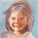 Retrato en acuarela. Un projet de Beaux Arts, Dessin de portrait, Peinture , et Aquarelle de fernanda_morales_1 - 14.02.2025