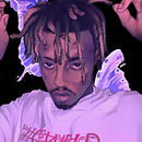 Ilustración - Juice WRLD. Ilustração digital, Desenho, Desenho digital, Design digital, Desenho de retrato, e Pintura digital projeto de Daniel Sandoval Quemé - 18.02.2025