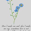 no me olvides . Een project van  Beeldende kunst,  Tekening, Traditionele illustratie, Schilderij, Aquarelschilderen y  Botanische illustratie van mariana carolina gonzalez - 18.02.2025