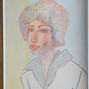 Buntstift Portrait im Skizzenbuch. Un proyecto de Dibujo con lápices de colores, Dibujo, Dibujo de Retrato y Sketchbook de Rose - 19.02.2025