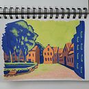 Erste Versuche mit Acyrlmarkern. Ilustração arquitetônica, Ilustração tradicional, Ilustração com tinta, e Pintura projeto de Annika - 19.02.2025