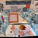 A la mer Ein Projekt aus dem Bereich Collage, Traditionelle Illustration, Kartonmodellbau und Sketchbook von Noro Frédérique MAS - 20.02.2025