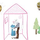 Ilustración poema "Dos Lagartos". Un proyecto de Ilustración digital y Collage de La Vendedora de Nenúfares - 20.02.2025