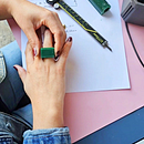 Anillo de perla grande  Ein Projekt aus dem Bereich Erweiterungsentwicklung, Schmuckdesign und Modedesign von yazmin De Santiago - 20.02.2025