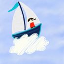 Sailing in the clouds. Un projet de Illustration jeunesse , et Dessin numérique de small_bittersweet_illusion - 21.02.2025